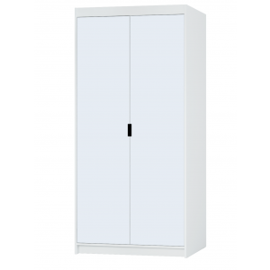 Szafa dwudrzwiowa z lustrami uchylna 90 cm TRINO biała